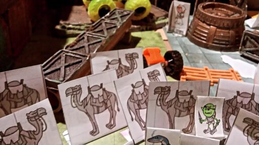 Community and collaboration with art and games, young and old.